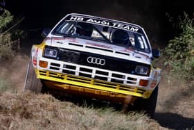An Audi Quattro A2, driven by Dom Booth.