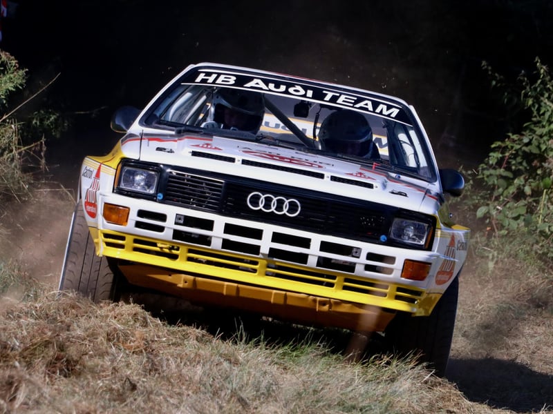 An Audi Quattro A2, driven by Dom Booth.