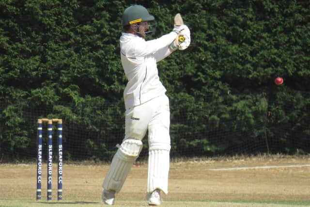 Tom Keast adds runs for Lincolnshire CCC against Norfolk.