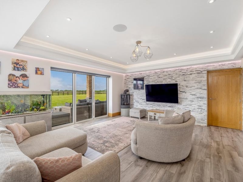 The lounge section of the open-plan living area.