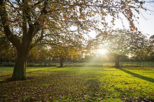 An autumnal view from Gunby Hall, near Spilsby.