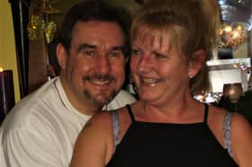 Happier times - Kim and Nigel.
