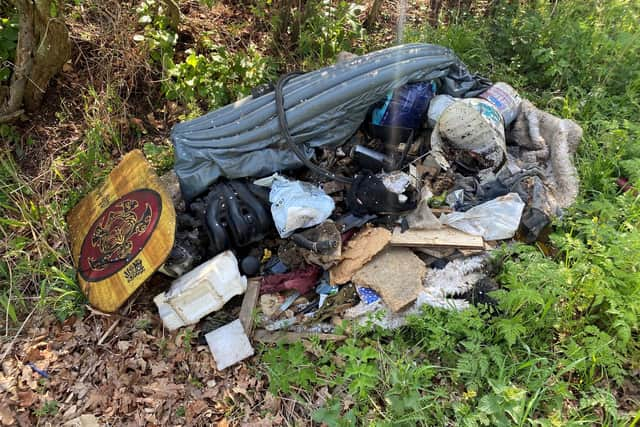 The rubbish was dumped illegally in Normanby-By-Stow