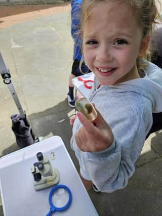 Exploring the Nature Lab in Spilsby.