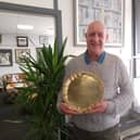 Poppy Appeal Organiser Julian Millington with the Sheppard Poppy Trophy. Photo: Lindy Taylor