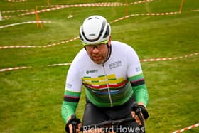 Craig Dowse, riding in a field of 18 seniors. finished in a very respectable 14th place.