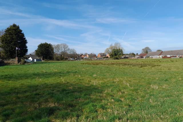 Land off Wragby Road, Bardney, where 54 new homes are planned Credit: LDRS