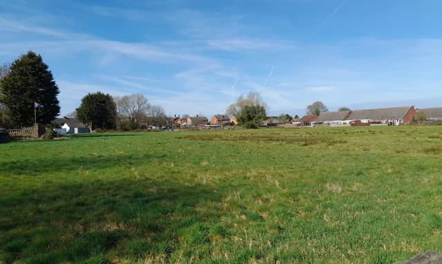 Land off Wragby Road, Bardney, where 54 new homes are planned Credit: LDRS
