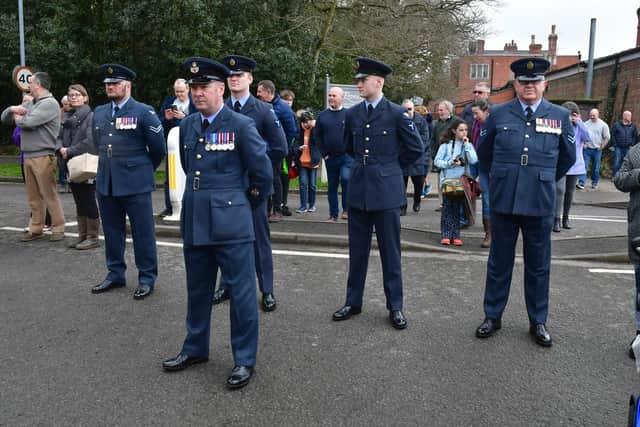 RAF representatives attended the service.