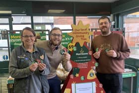 Staff at Morrisons Louth at the Giving Tree.