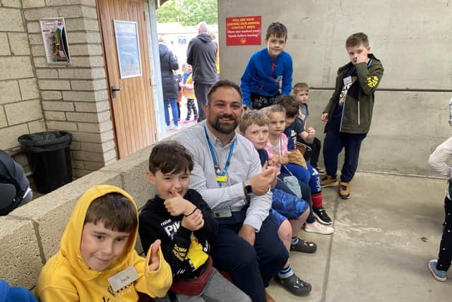 Charity Manager Ben Petts got to meet the children and see the difference the days have