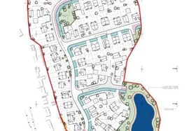 The proposed site plan to build 89 new homes on land to the East of Gaysfield Road, Fishtoft. Picture: Gleeson Regeneration/Boston Borough Council