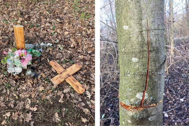 An image of the damage at the site reported today (Friday) by Boston Borough Council.