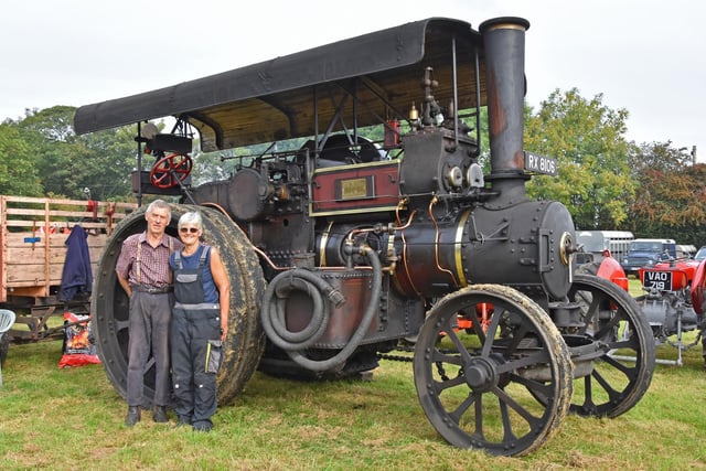 Pat and Kath Allen with their 1931 Fowler Road Loco