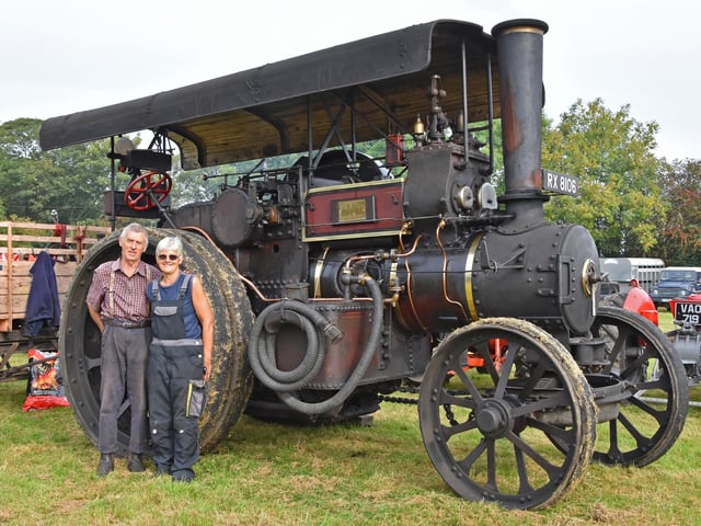 Pat and Kath Allen with their 1931 Fowler Road Loco