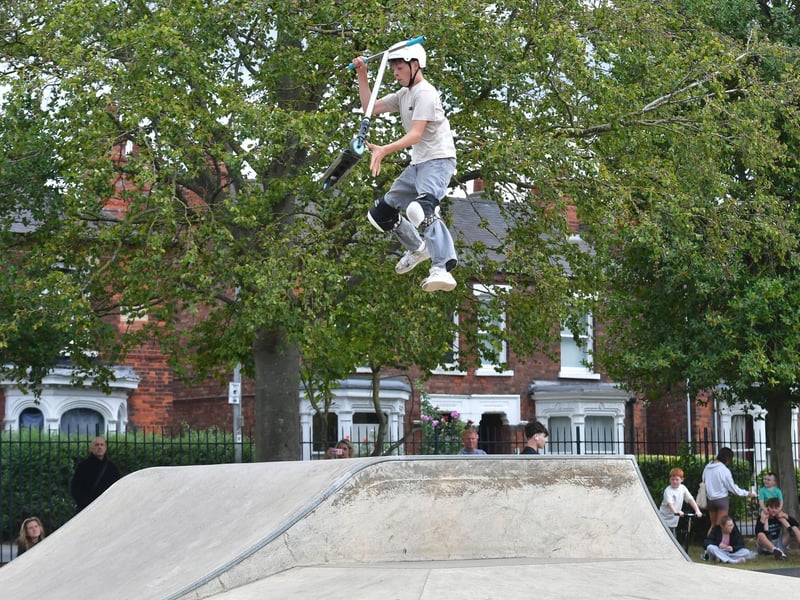 Another rider reaching impressive heights.