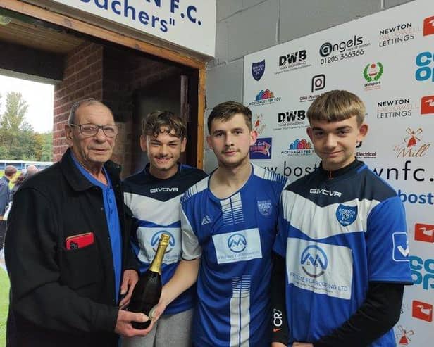 The man of the match award was presented to Layton Maddison by Pete Moon, who sponsored the game.