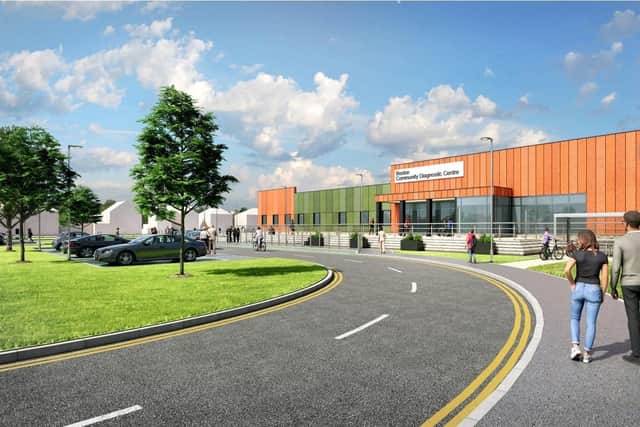 Images submitted as part of the application for a Community Diagnostic Centre in Boston.