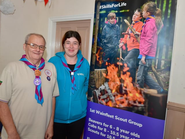 Alan Coggan and Kirsty Nelson of 1st Wainfleet Scouts Group