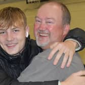 Celebrations at Haven High School on GCSE results day.