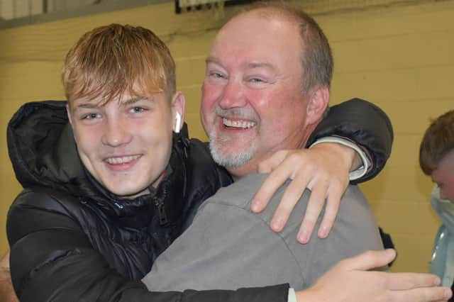 Celebrations at Haven High School on GCSE results day.