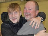 Celebrations at Haven High School on GCSE results day.