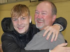 Celebrations at Haven High School on GCSE results day.