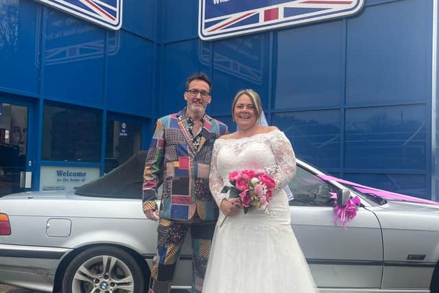 Owen and Sarah Turrell made Great British Car Journey the focal point of their wedding day for them and all their guests