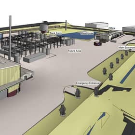 Plans for a Pyrolysis facility in Sleaford Moor Enterprise Park (From planning application) Credit: Clean Planet Energy