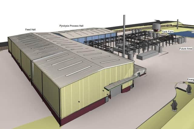 Plans for a Pyrolysis facility in Sleaford Moor Enterprise Park (From planning application) Credit: Clean Planet Energy
