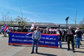 Enough is Enough protesters ahead of their march in Skegness.