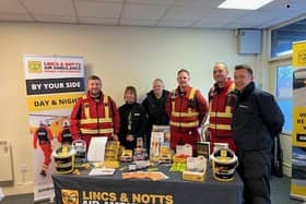 Lincs &amp; Notts Air Ambulance Crew and Volunteer Julie Finn