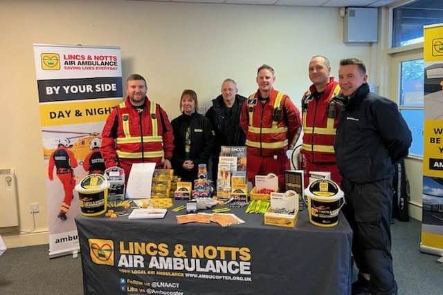 Lincs & Notts Air Ambulance Crew and Volunteer Julie Finn