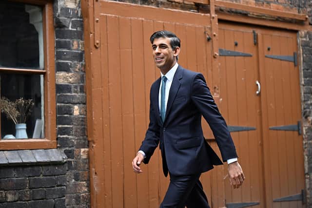 Chancellor of the Exchequer Rishi Sunak arrives to attend a regional cabinet meeting at Middleport Pottery in Stoke-on-Trent. Picture date: Thursday May 12, 2022.