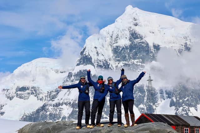 The team at Port Lockroy. Photo: UKAHT