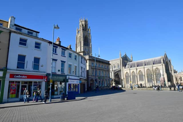Boston Market Place. Library image