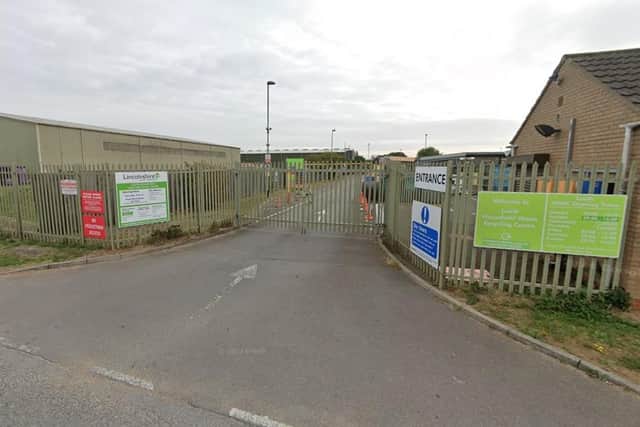 The household waste recycling centre in Louth. Photo: Google Streetview