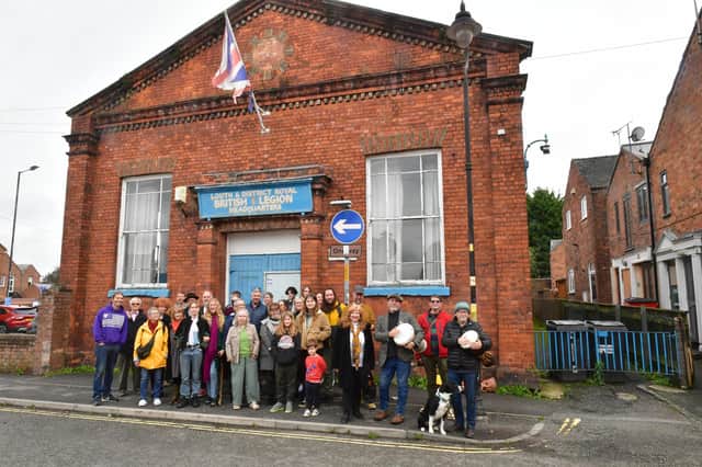 Members of the campaign group trying to save Louth's Royal British Legion building. Photo: