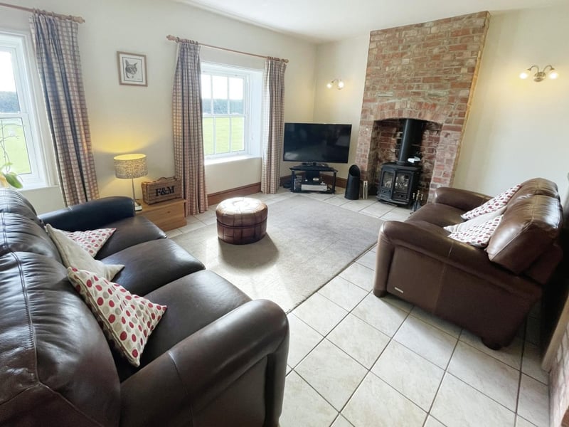 A closer look at the family room area.