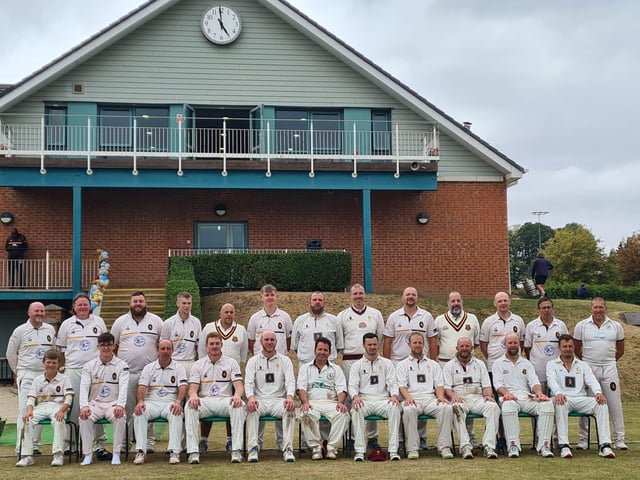Team photo of Old Boys match