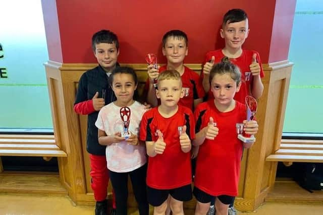 Gainsborough Scorpion Taekwondo competitors at Barnsley Open.