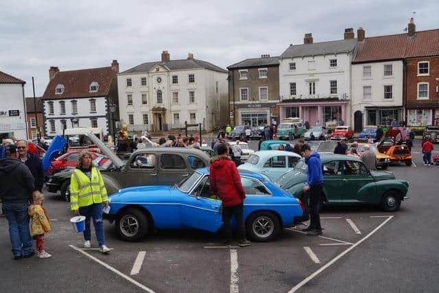 Caistor Classic Car Show, previously held in the Market Place. Photo: Dianne Tuckett