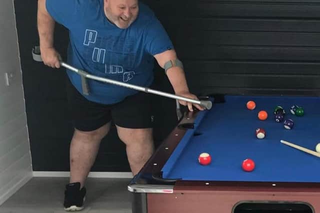 Neil Brailsford before his 7stone weight loss.