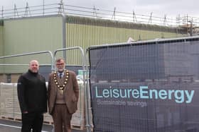Peter Smith, Contracts manager at Everyone Active and Coun Stephen Bunney