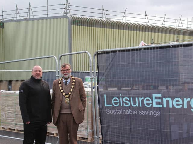 Peter Smith, Contracts manager at Everyone Active and Coun Stephen Bunney