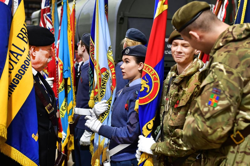 Lincolnshire's armed forces cadets ready to go on parade.