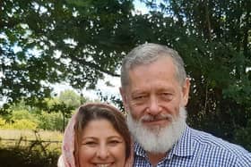 Peter Jouvenal and his wife Hassina Syed.