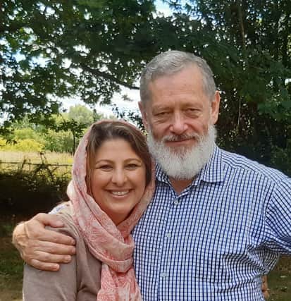 Peter Jouvenal and his wife Hassina Syed.