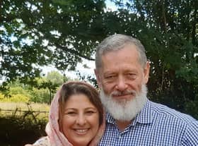 Peter Jouvenal and his wife Hassina Syed.