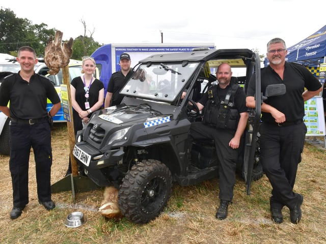 The team on the Sleaford Police stand.